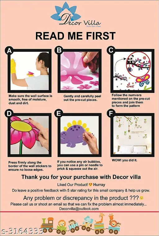 Elegant PVC Vinyl Wall Sticker