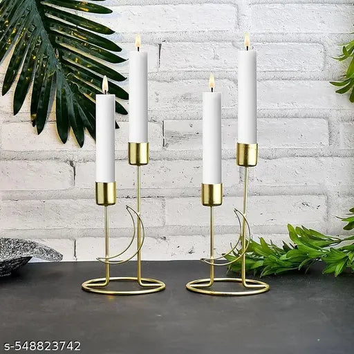 Moon Design Candle Holder For Home Hotels & Restaurant Décor
