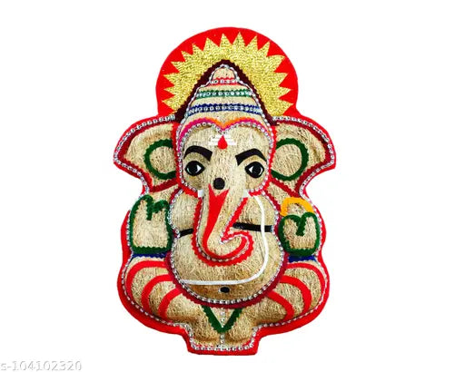 Natural Vetiver Root Lord Ganesh Wall Hanging/Pooja Room Hanging/Ganesh Handicraft form pure ramacham root