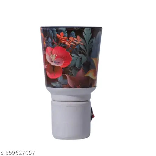 Electric Plug-in Aroma Oil Diffuser with House Design Decorative Wall Warmers Night Lamp with Loban Fragrance Oil Burner for Home & Office Ceramic Glass Design