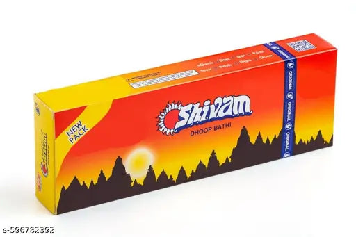 Pack of 1 (80g Sticks Per Pack) Shivam Dhoop Bathi Incense Sticks Agarbattis for Daily Rituals, Extra Freshness, Home Temple Worship, Spiritual Growth, Purification, Atmosphere Positive Energy