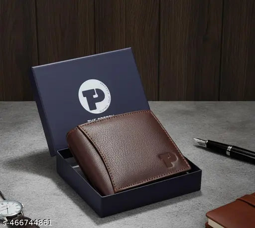 THE PREPPY BROWN Mens Leather Wallet Leather Wallet for Mens with RFID Blocking Mens Wallet
