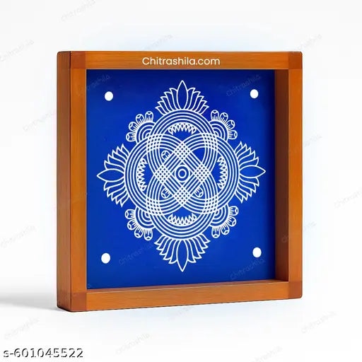 CHITRASHILA® Padi Kolam Wooden Rangoli Stencils 10X10 inches - S09
