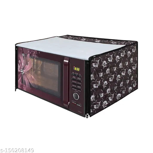 Glory Care Microwave Oven Cover for 17 to 23 Litre Microwave Oven, KUM05 (Grey)