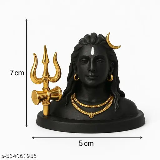 Adiyogi with Trishul for Car Dashboard
