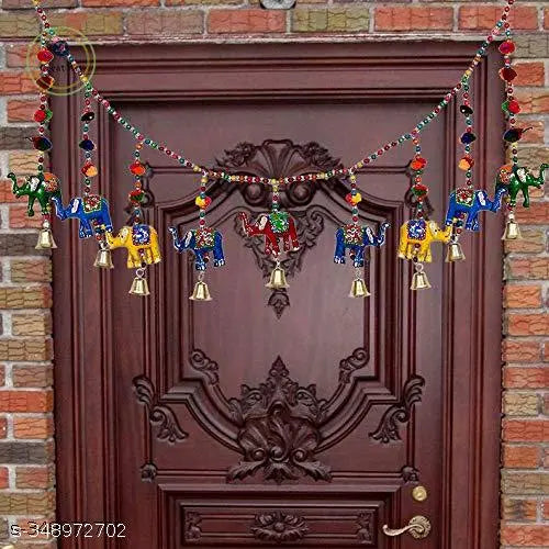 Yalambar Handmade Plastic Beads Handmade Traditional Door Hanging/Bandarwal/Toran for Door, Traditional Bandarwal Set for Door, 90X13cm'toran-2