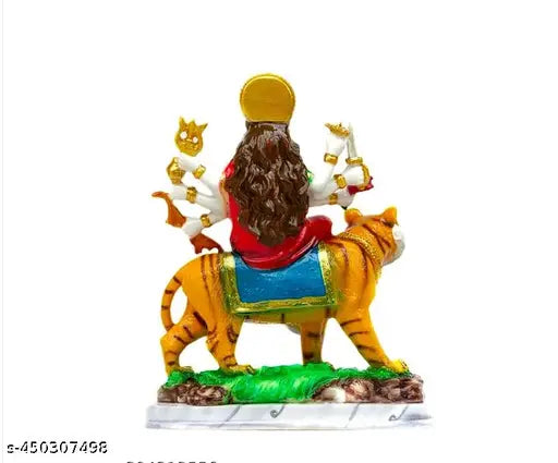 Goddess Durga Mata for Car Dashboard | Mandir Pooja Murti | Navratri | Temple Puja | Home Decor | Office Showpiece Diwali Gifts