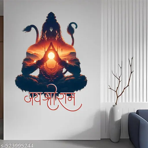 WallBirds hanuman ji wall sticker for Living room and hall