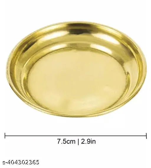 Brass Bhogi Thali- Pital ki Thali (Pack of 4)