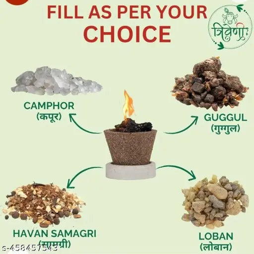 Divisha 60 cup Loban Guggul Dhoop pure cow dung made Pooja samagri