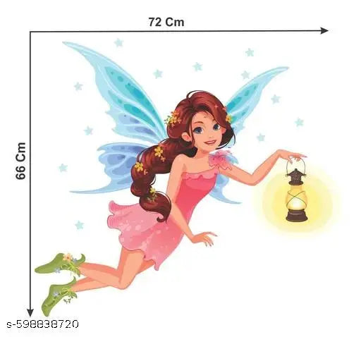 Aalam Designs Fairy Wall Sticker & Murals,Size -72 cm x 66 cm