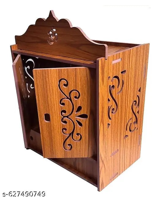 Wooden Pooja Mandir for Home/Temple for Home and Office/Puja Mandir/Puja Stand/Pooja