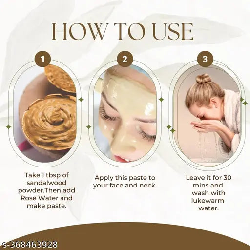 Valioso Sandalwood Powder, Chandan Powder for Face Pack | Radiant and Glowing Skin (200 gms)