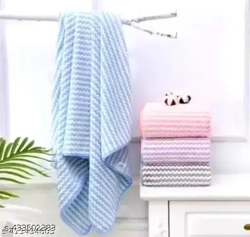 Ravishing Fancy Microfiber Bath Towels Pack of 2 | Super Soft, Quick Dry & Absorbent 30x60 Inch Towels for Home & Gym