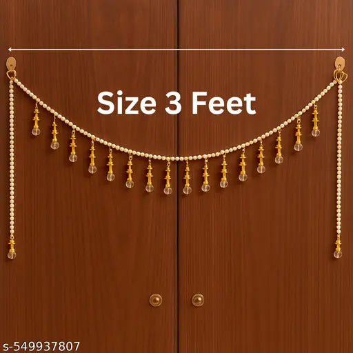 Set Of Toran For Door With Side Hanging Latkan Toran For Main Door Diwali Gift Toran Size 3 Feet Latkan Size 1.25 Feet