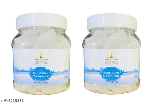 Jallan Pure Natural Bhimseni Camphor 500gm (250x2)| Origical Bhimseni Kapoor