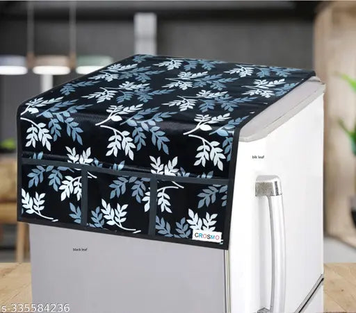 Crosmo Fine Quality Refrigerator Cover for Top With 6 Utility Pockets