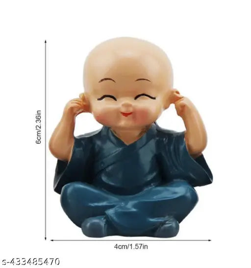 IMPORTED ORIGINAL LITTLE BABY MONK- SET OF 4 MONK SET WITH BOX PACKING