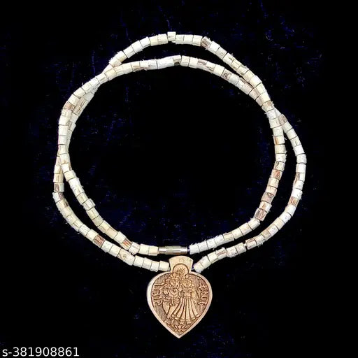 Radhe Eh Radha Krishna pendent lenth 20 inch/tulsi mala/ Lenth 20 inch/original tulsi mala from Vrindavan, for ladies and jents, 100 % pure tulsi