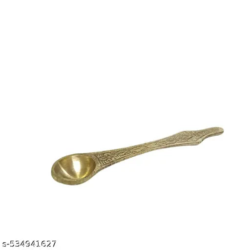 SANSKRITI   Pure Brass kalash with spoon for All Pooja Purpose.