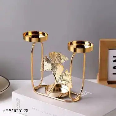 Apricot Leaf 3-Ball Candlestick