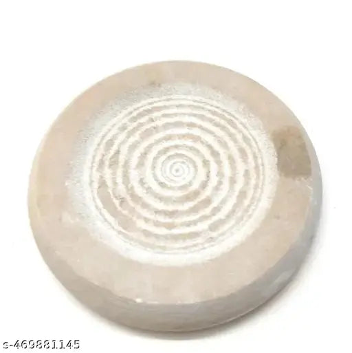 Red Rajasthan Stone Chakla for Chandan Rubbing with Original White chandan