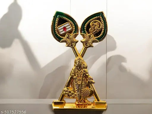 God mayil murugar with double vel  for car dashboard