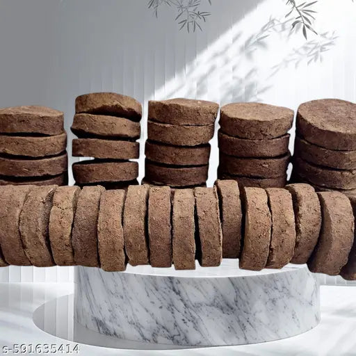 Pack of 30, ,Natural Desi Cow Dung Cake for Havan, Pooja, | Chemical-Free & Eco-Friendly, Dhuna puja , Cow dung Cake , Desi cow dung cake, kanda , Gober ke kenda , Upla dung , Corofitam desi gow , Upela , Gober upela , Goitha , Chipri dung , Gober k upela