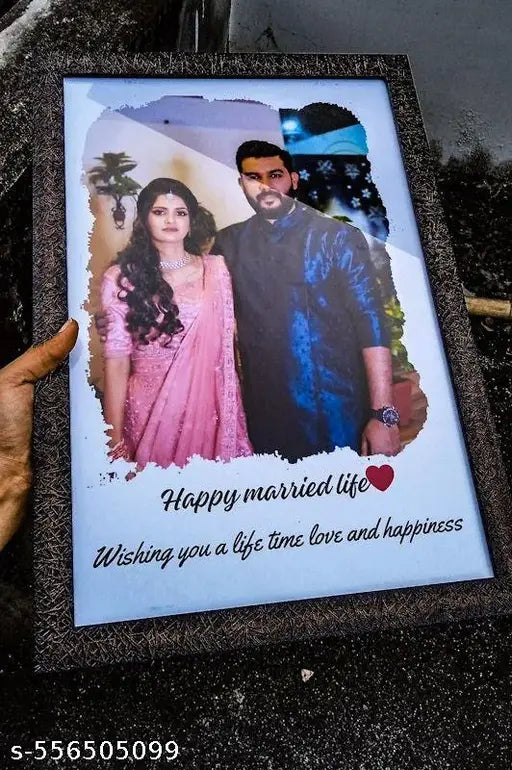 Customized Photo Frames for Wall Decor as Birthday Gifts, Anniversary, Wedding Gifts for Friends, Couples and Parents|Size-12x10 inch