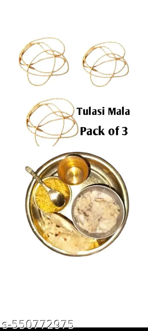 2 combo pack of laddu Gopal bhogh thali Set with Tulsi Mala
