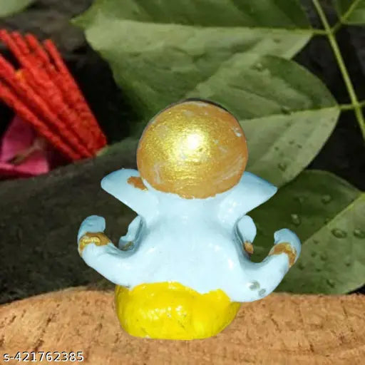 Ganesh Idol for Home Decor Car Dashboard Pooja Room Living Room Office Desk Table Wall Gifting Statue Showpiece Decoration Items