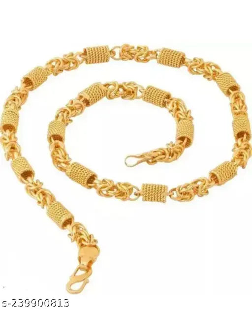 fashionable golden link gold plated brass men women gold plated brass chain