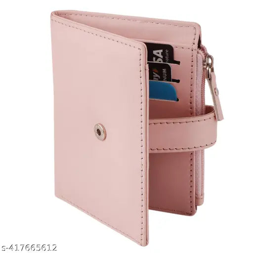 Small Women's Wallet -PU Leather Multi Wallets | Credit Card Holder | Coin Purse Zipper -Small Secure Card Case/Gift