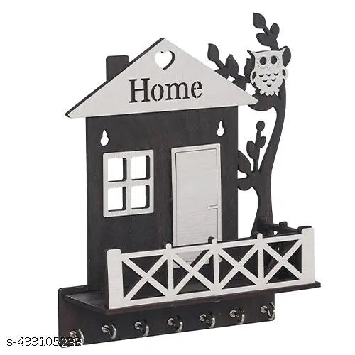 HOME Keychain Holder ( Matte Black and White) Premium Quality