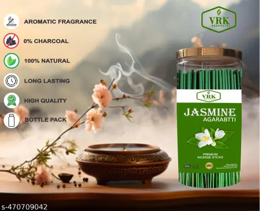 Vrk Agarbatti Jasmine Fragrance Laxury Premium Agarbatti Dhoop Stick / Jasmine Agarbatti / Mogra Agarbatti (400 gm)