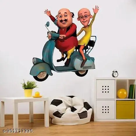 Motu & patlu cartoon wall sticker