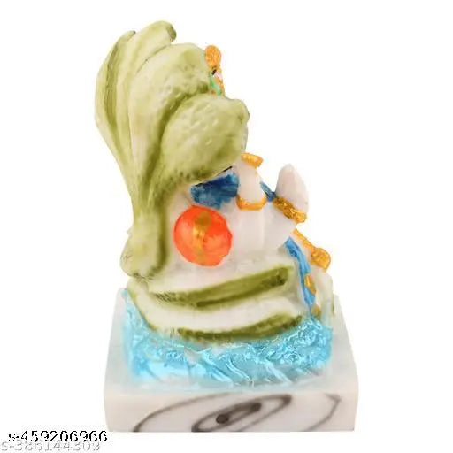 LAKSHMI VISHNU JI PUJA IDOLS FOR YOUR POOJA ROOM OR RELIGIOUS PLACE MADE UP OF RESIN AND MARBEL