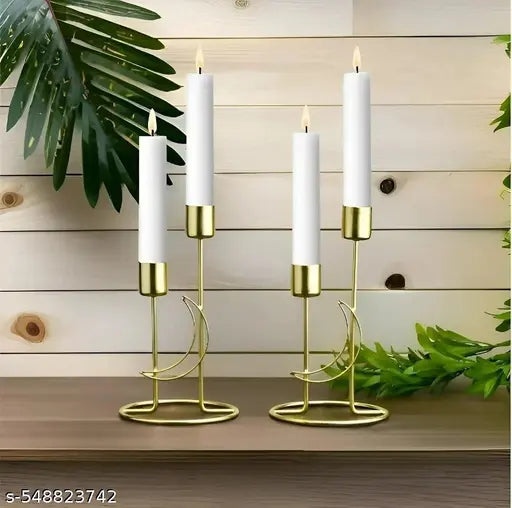 Moon Design Candle Holder For Home Hotels & Restaurant Décor