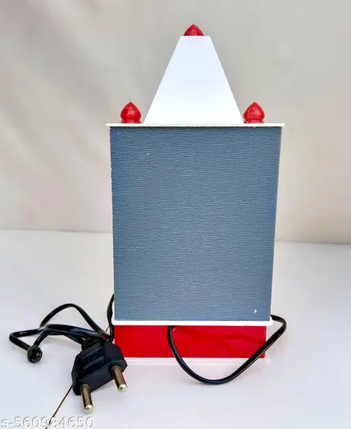 Divine Lakshmi Ganesha Idol with Glowing LED Light | Mandir Acrylic Murti for Diwali Gift, Pooja Ghar & Office Table Decor