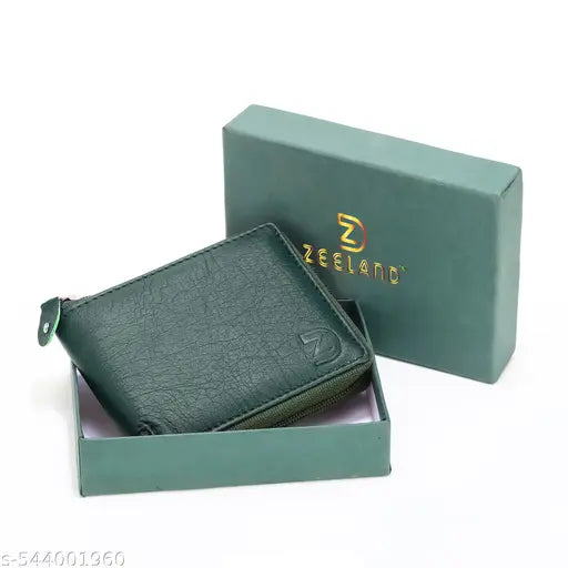 ZEELAND PREMIUM ROUND ZIP WALLETS FOR MEN/WOMEN