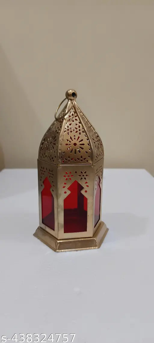 F N S Handicrafts Decorative Hanging Lantern/Lamp with t-Light Candle