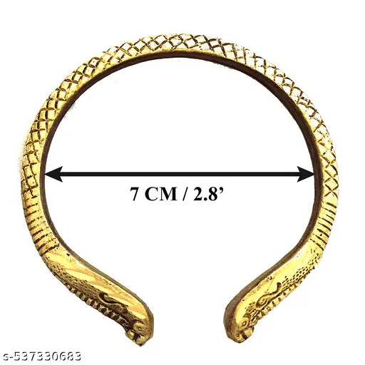 Ayyappan Traders Brass Snake Head Kada for Men/Women | Snake Head Pital Bracelet for Men/Women | Naga Dosham Bracelet