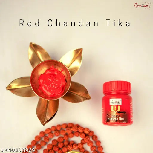 Premium Chandan Tika | Pure Sandalwood Paste with Long Lasting Fragrance | Tilak for Daily Pooja, Hawan