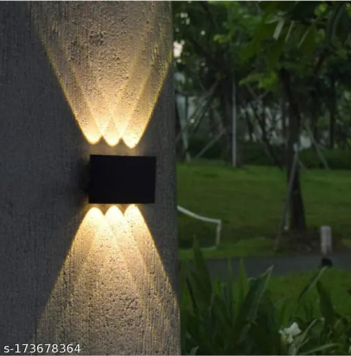 PIXORA 12 WATTS 6 RAY WATERPROOF LED WALL LAMP WARM WHITE