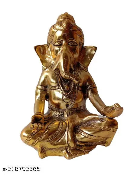 HINDU Lord GANESHA Statue Figurine - Puja Worship - GANPATI (2555)