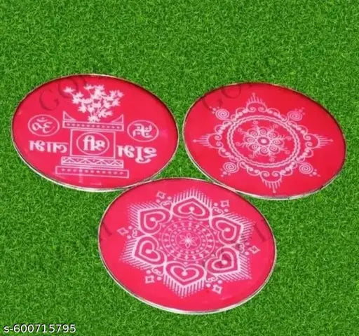 Rangoli Stencil / Rangoli Sacha Pack of 8 Jali 8 inch