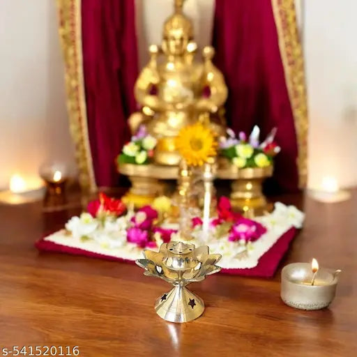 Traditional Brass Agarbatti Stand | Pital Incense Holder | Handcrafted Brass Incense Stick Holder – 6 cm x 7.5 cm