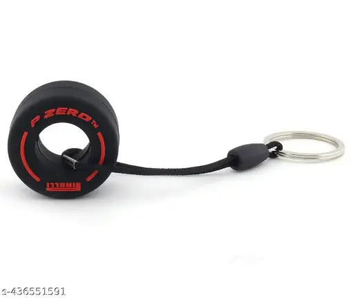 Rubber Tyre Keychain for Bike, Car, Home, Office etc. (Pack of 1)