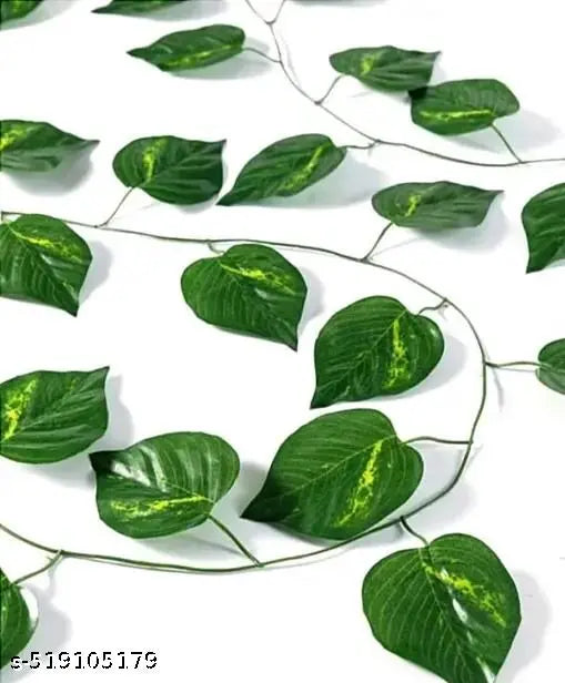 (Set of 4 String) Moneyplant :- (8 Feet) Artificial Garlands Plant Home Decor Main Door Wall, Balcony