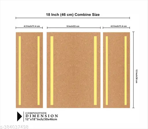 JD Set of 3 Flower Painting For Living Room 12 Inch x 18 Inch